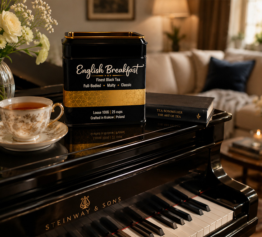 English Breakfast Leo Tea w eleganckiej puszce